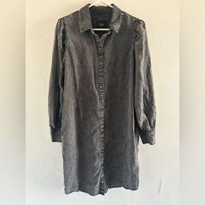 Rails Adele Gray Denim Shirt Dress